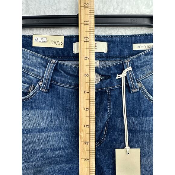 Vintage America Boho Floral-Print Skinny Ankle Misty Fields 2/26 Regular - Picture 9 of 10